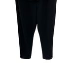 Black Halo  Kasia Peplum Cropped Jumpsuit Sleeveless Ruffle Black Size 12‎ Photo 6