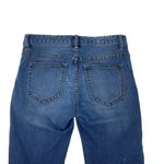 Free People  Ladies Denim Skinny Blue Jeans Distressed Knee Holes ~ Size 25 Photo 5