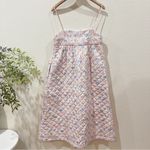 En Saison Pastel Floral Print Quilted Maxi Dress Pink Multi Size Small NWT Photo 6