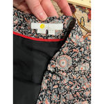 Boden Floral Tiered Skirt Black Pink Boho Print Lined Size 4 UK 8 Photo 1