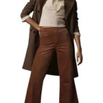 Anthropologie Pilcro Pull-On Mid-Rise Brown Velvet Retro Flare Jeans Size 29 Photo 0