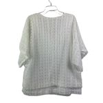 Dress Barn  Women's White Lace Full Bloom Top Photo 1