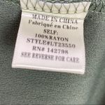 Love Riche Ruffle Sleeve Cold Shoulder Top Army Green Small V-neck Photo 12