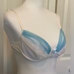 Frederick's of Hollywood c2000s FREDERICK’S OF HOLLYWOOD Bridal White & Blue Tulled Bra 34 Photo 6