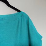 Marled Reunited Clothing Teal Boxy Minimalist Sweater Photo 1