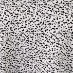 MELLODAY  Folded Sleeve Blouse Black/White Pattern-Large Photo 1