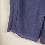 By & By Blue Crepe Wide Leg Casual Pull On Pants Womens L Lagenlook Beachy Boho Size L Photo 3