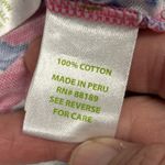 Lilly Pulitzer  Shirt Womens Small Kirby 3/4 Sleeve Shirt Pink Blue Cotton Top Photo 3