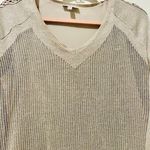 Lucky Brand Women's Metallic Linen Sweater XS Photo 5