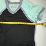 Grey's Anatomy  by Barco Active Scrub Top Women's M Black Aqua V-Neck Photo 5
