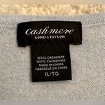 Lord and Taylor Sweater Womens XL Blue Cashmere Round Neck Sleeveless Knit Photo 2