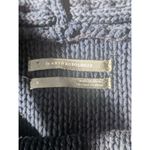 Anthropologie Off Shoulder Ruffle Knit Top Sweater Blouse Coquette Navy Small Photo 3