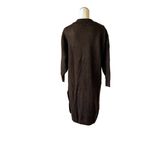 H&M NWT Knit Sweater Dress Wool Blend In Dark Brown Photo 8