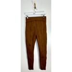 Spanx  Faux Suede Leggings in Rich Caramel Size Medium Photo 6