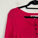 Free People  Beach | Hot Pink Long Sleeve Fit and Flare Size Small Photo 2