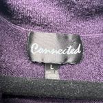 Connected Apparel Connected Cowl Neck Women's Purple Sweater Dress Size Large Bodycon 3/4 Sleeve Photo 1