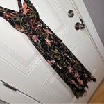 Anthropologie Maeve Gabriella Elegant Floral Black Maxi Dress XXSP Photo 11