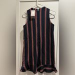 ZARA  Trafaluc Navy and Red Striped Mini Dress Size Small Photo 4
