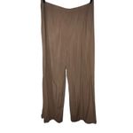 Torrid Pull-On Wide Leg Stretch Challis High-Rise Pant Size 3T 3X Tall Tan Rayon Photo 3