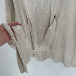 Sparrow Gray Cowl Neck Waist Tie Pullover Knit Poncho Women's Size Small FLAWED Photo 2