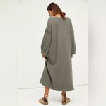 Free People FP BEACH () Coastline Cozy Midi Dress Slouchy Oversized Size M Pocket Photo 7
