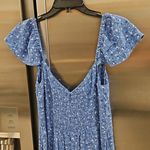 Reformation 💕💕 Baxley Dress ~ Sweetheart Neckline Eve Blue Floral Print 10 NWT Photo 11
