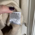 SER.O.YA Seroya Abi Oversized Sweater Light Dark Beige Size Small Preppy Brown Photo 8