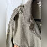 Free People Women's Slouchy Military Jacket In Green Oversized Button-up Size XS Photo 9