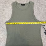 Talentless  Rib Tank Mini Dress Olive Green M Photo 6