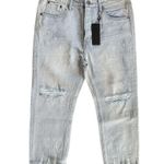 One Teaspoon Hooligans Light Wash Distressed Low Waist Denim Jeans- NWT Photo 7