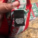 CRAZY FUN LLAMA CHRISTMAS SWEATER Women XL Bells Winter‎ Scarf Hat Ugly Sweater Green Photo 6