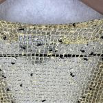 Serengeti Marled Mesh Net Button Front Batwing Shark Bite Cardigan Lagenlook Yellow Size 2X Photo 9