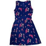 Trollied Dolly Brilliant Blue Dress Floral Butterfly Print Sleeveless Party Sz M Size M Photo 9