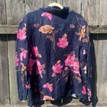 Emma James  Floral Button Down Shacket Navy Pink | 18 Photo 2