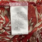 Kori America Women's Red Floral Open Kimono Large Sheer Lightweight Bobo Photo 2