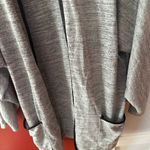 Boohoo  Gray Open Front Knit Cardigan with Pockets Photo 2
