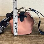 Nautica | Pink Bucket Drawstring Wristlet Bag w/ Navy Mini Bandana/Heart Charm Photo 6