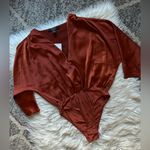 Forever 21 F21 Contemporary satin surplice bodysuit Photo 0