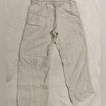 L.L.Bean Women’s Tan White Striped Premium Linen Pull-On Pants - Size 12/Large Photo 4