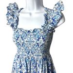 Hill House  Ellie Nap Dress Ruffle Smocked Cottagecore Milk Maid Trad Wife XS Photo 2