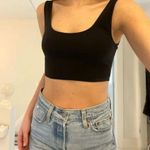 Aritzia / Wilfred Free Kos Crop Tank Top Black Size XS Photo 3