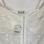 Free People  Night Rhythm Bodysuit Ivory Bustier Stretch Womens Large NWT Photo 9
