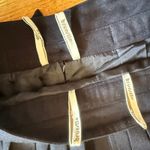 Vintage Bruestle Pleated Wool Midi Skirt Navy Ring Detail Pleated Skirt Blue Size 12 Photo 6