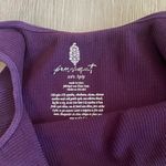 Free People NWOT  Happiness Runs Squareneck Crop Purple size XS/S Photo 2