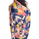 SOFT Bobbie Brooks Sweater Ladies Size Small Multicolor Tie Dye Pullover 1/3 Zip Pink Size L Photo 4