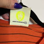 One Teaspoon NWT Bower Bird Embroidered Logo Fitted Tee - Orange Photo 4