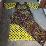 African 2 Piece Dress Set (Fits Up To SIZE 14) Yellow Photo 0