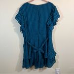 City Chic ✨  First Date Playsuit Teal Romper Large 20 NWT Photo 9