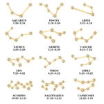 Boutique NEW Taurus 18k Gold Constellation Zodiac Star Necklace Birthday‎ Astrology Photo 8