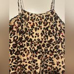 Urban Outfitters  Hanna Scallop Babydoll Minidress leopard size L Photo 1